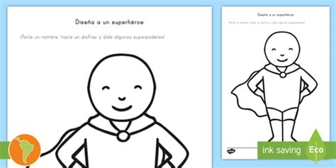 Ficha De Actividad Dise A Tu Superhero Teacher Made