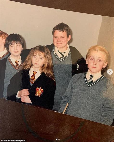 Tom felton shares sweet baby faced throwback from harry potter days ...