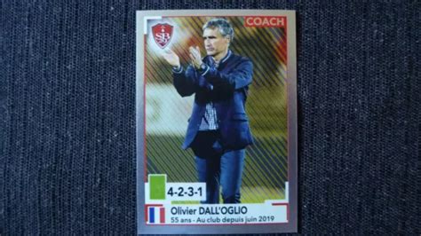 Sticker Panini Foot 20192020 Coach Brest Olivier Dalloglio 95 Mint