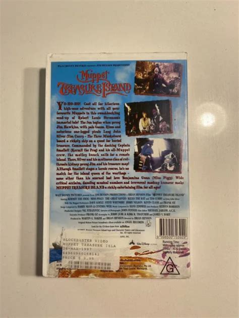 WALT DISNEY MUPPET Treasure Island VHS 1996 Large Case Ex-Rental $32.95 ...