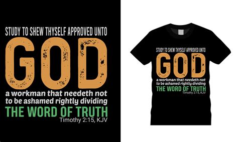 Study to Shew Thyself God T-shirt Design Graphic by sumonroymonCreative Fabrica