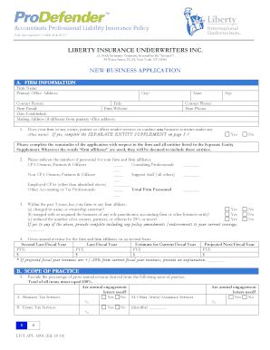 Fillable Online LIU ProD APL NB Application Unprotected Docx Fax Email