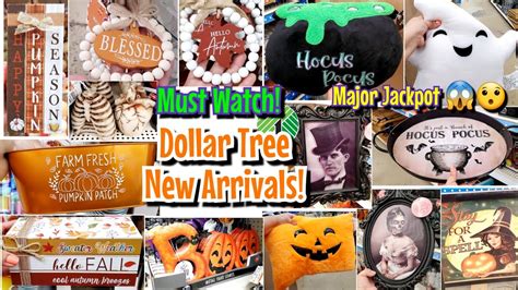 MUST WATCH DOLLAR TREE SHOP WITH ME JACKPOT FALL HALLOWEEN FINDS