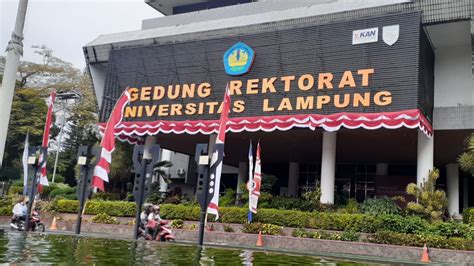 Gedung Rektorat Universitas Lampung Tampak Sepi Pasca Kpk Ott Rektor Unila