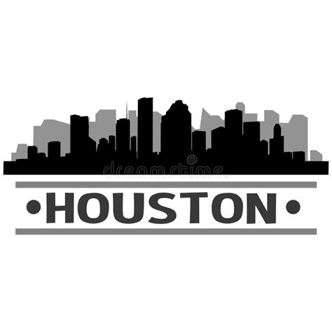 Houston Skyline Vector Logo Stock Illustrations 81 Houston Skyline