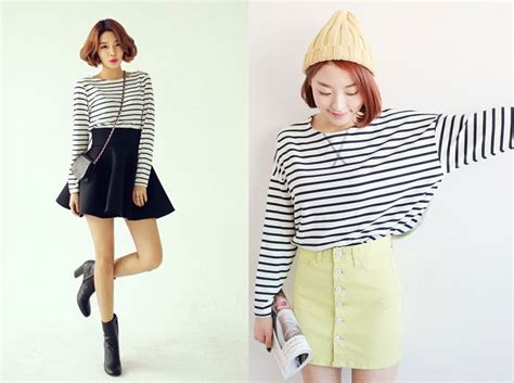 Áo kẻ ngang Xu hướng thời trang mùa lạnh 2025 hot trend