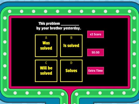 Active And Passive Voice Quiz Gameshow Quiz