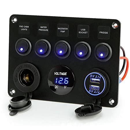 Amazon Cllena Dual USB Socket Charger 2 1A 2 1A LED Voltmeter