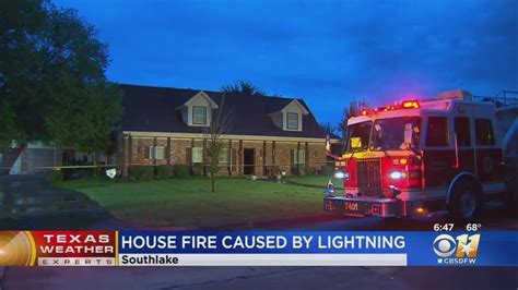 Lightning Sparks House Fire In Southlake Youtube