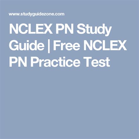 The Nclex Pn Study Guide Is Shown