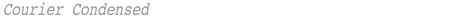 Courier Condensed Font Download Free