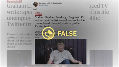 No Anti Trans Writer Graham Linehan Isnt Dead