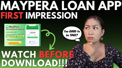 Maypera Online Loan App First Impression Up To K Daw Ang Credit