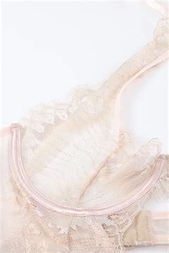 Nude Blonder Skulderl S Helterneck Bodysuit