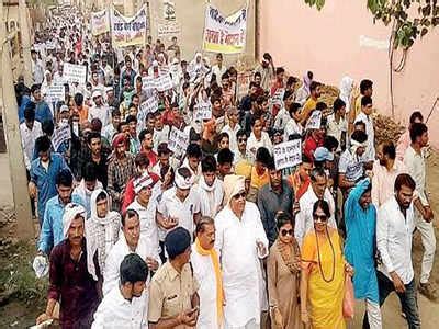 Kirori Lal Meena protests against Alwar gang-rape | Jaipur News - Times ...