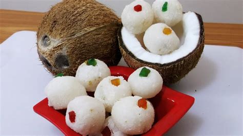 Coconut Laddoo Recipe Nariyal Ke Ladoo Indian Sweets Desserts