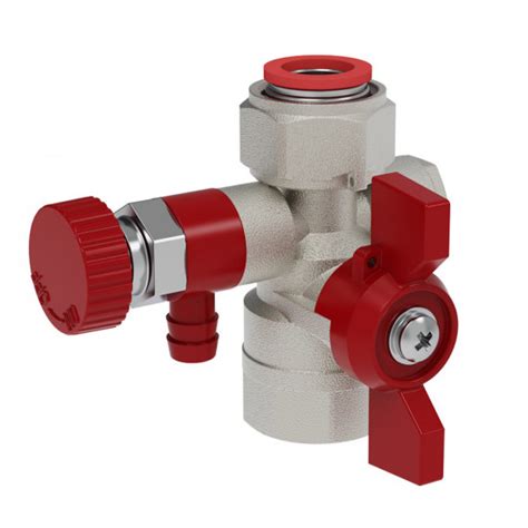 Кран шаровой с накидной гайкой для подключения манометра, ВхВ, рукоятка ...