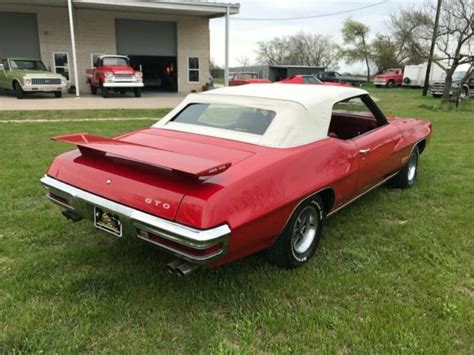 Pontiac Gto One Of Convertibles A C Ps Pb Miles