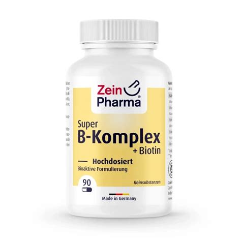 Zein Pharma Super B Komplex Biotin Mg B Complex Biotin