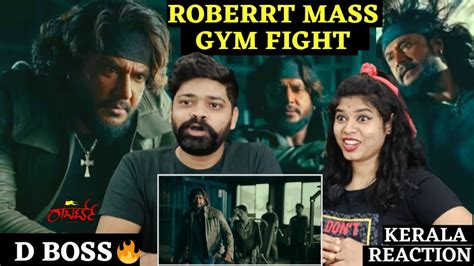 Roberrt Mass GYM Fight Scene REACTION Malayalam Challenging Star