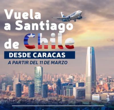 Aerolíneas Estelar reactiva vuelos Caracas Santiago de Chile