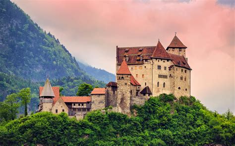 3840x2400 Resolution Castle In The Forest Top Of Mountains UHD 4K ...