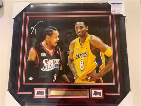 Allen Iverson Autograph Signed 76ers Vs Kobe Bryant 16x20 Etsy