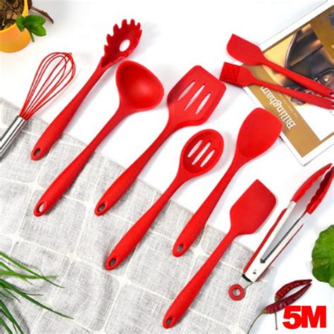 Jual Oppolia Silicone Alat Dapur Kitchen Set Spatula Utensils Sutil