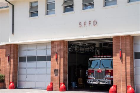 San Francisco Fire Department Station and Truck Parked in Garage Editorial Photo - Image of ...