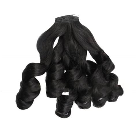 Luxury Bouncy Wavy Black Flat Weft Hair Macsara Hair 1 Vietnam