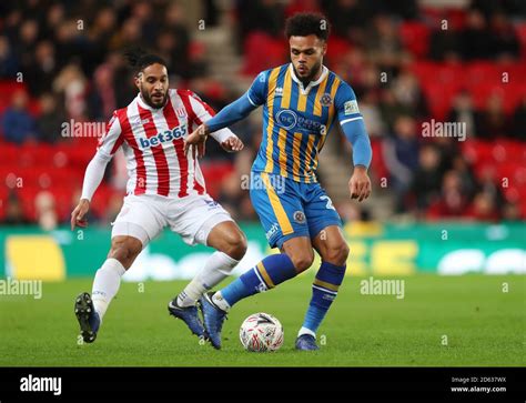 Stoke City S Ashley Williams And Shrewsbury Town S Aaron Amadi Holloway