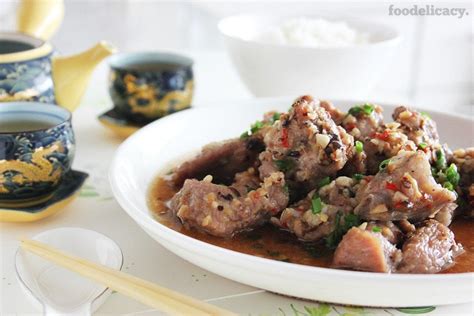 Steamed Pork Ribs With Salted Black Beans Foodelicacy