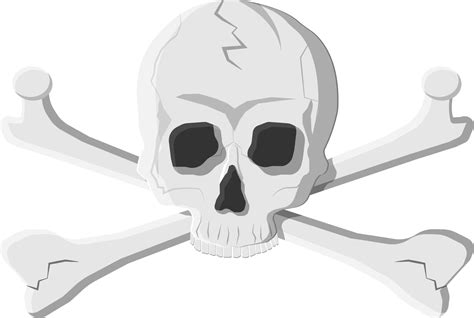 Death skull and crossbones 35774989 PNG