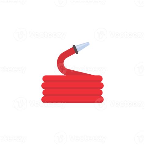 Fire Hose The Red Rubber Hose Is Used To Extinguish The Fire 14488440 Png