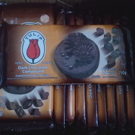 Jual DCC Tulip DARK CHOCOLATE COMPOUND Coklat Cokelat Hitam Masak