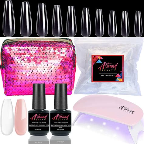 Buy Gel X Nail Kit In Nail Glue And Base Coat With Clear And