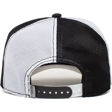 Boné trucker branco e preto panda Virgin Finish Last The Farm da Goorin