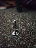 Alaha Plug Anal Macizo De Aluminio Pulido Con Brillante Aplique