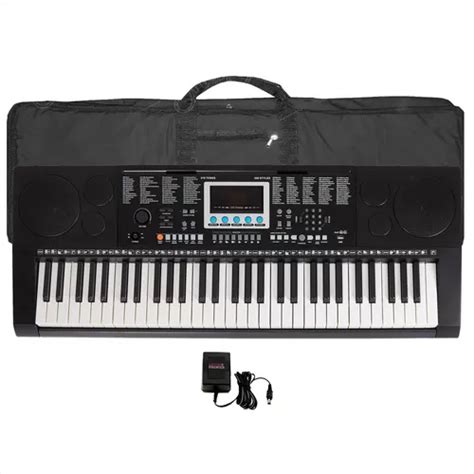 Organo Teclado Teclas Piano Usb Atril Fuente Funda