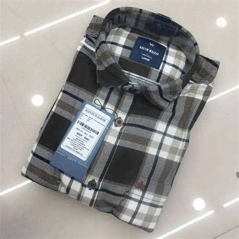 Small Checks Men Cotton Check Shirt Full Sleeves Formal At Rs 410 In