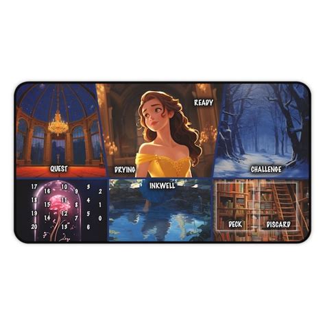 Lorcana Playmat Belle Etsy