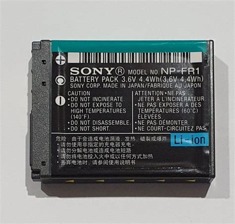 Sony NP FR1 Lithium Battery Original Photography Photography