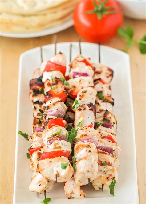 Easy Chicken Souvlaki Greek Kabobs Lil Luna