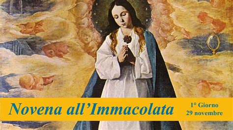 Novena All Immacolata 1 GIORNO 29 Novembre YouTube