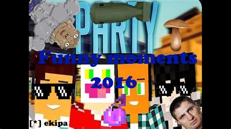 Minecraft Party Funny Moments Vertez LJay Hunter Świątek YouTube