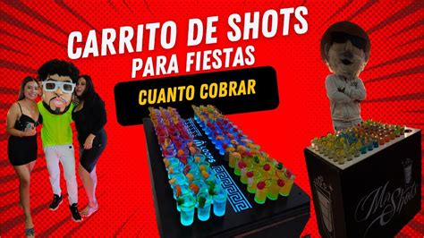 Carrito De SHOTS Para Fiestas Como Hacer Y CUANTO COBRAR Como