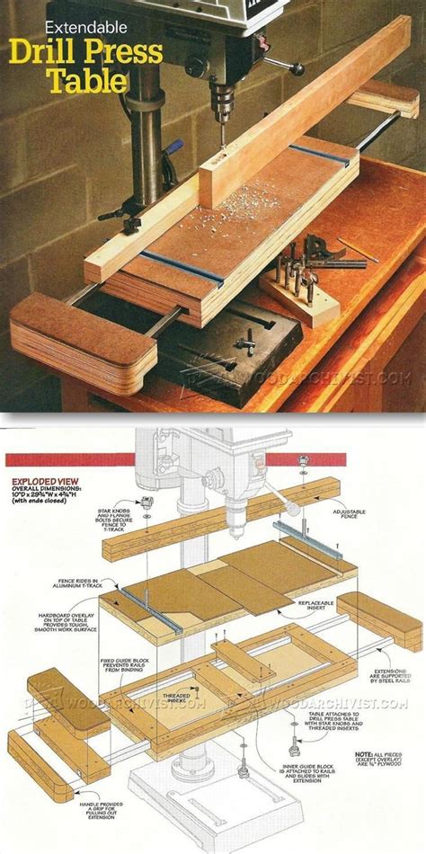 Woodworking Drill Press Woodworking Workshop Woodworking Jigs