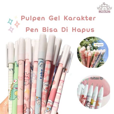 Jual PPP08 Pulpen Bisa Dihapus Bolpoin Gel Erasable Pen Pena Yang