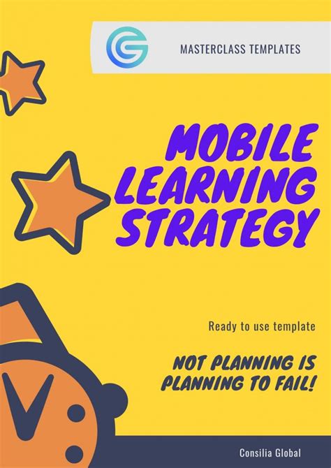 Mobile Learning Strategy Template Consilia Global Learning Market