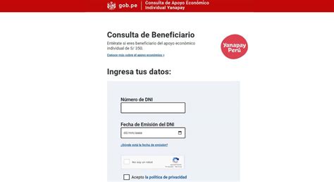 Bono Yanapay Consulta Con Tu Dni Si Eres Beneficiario Del Bono